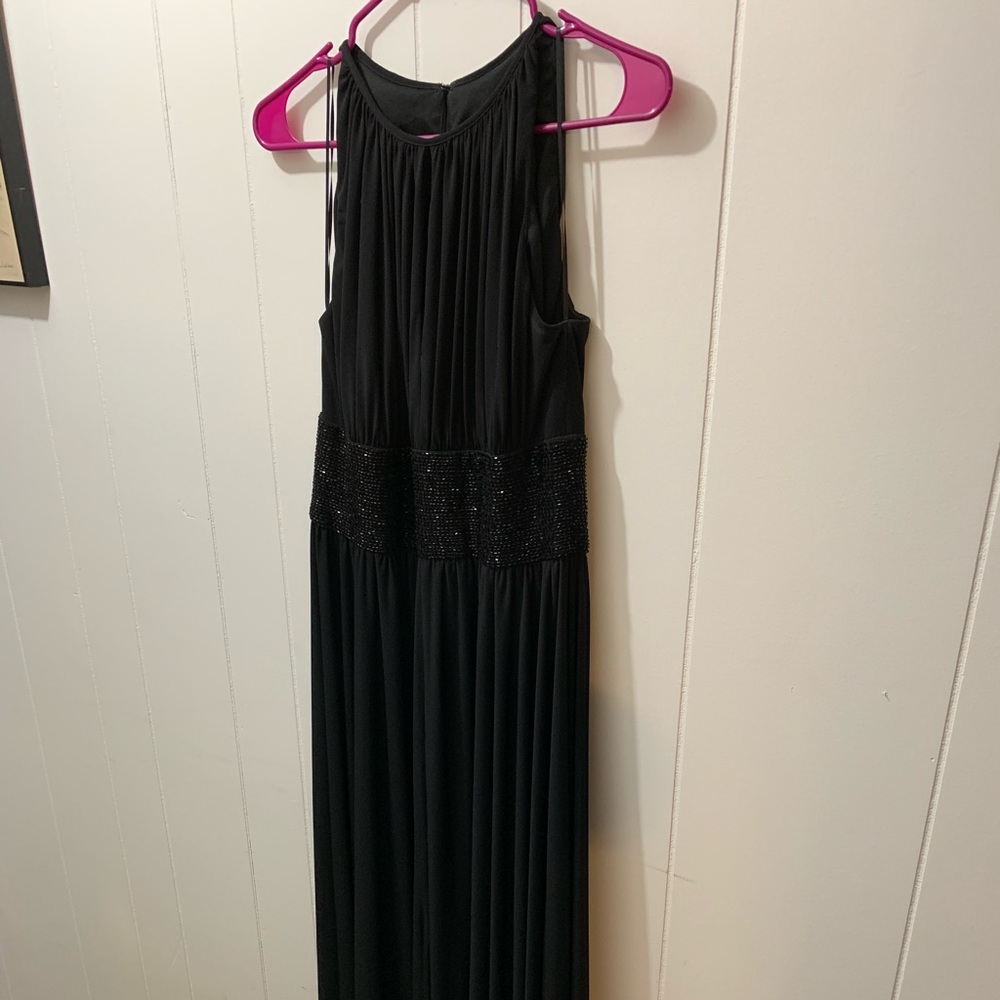 WHBM beautiful sequined waist maxi dress